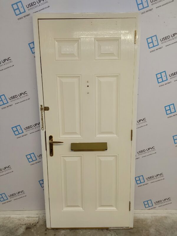 Used White Composite Front Door 900mm x 2065mm 0494 - Image 2