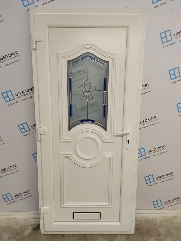 Used White Upvc Front Door 920mm x 2045mm 0462 - Image 2