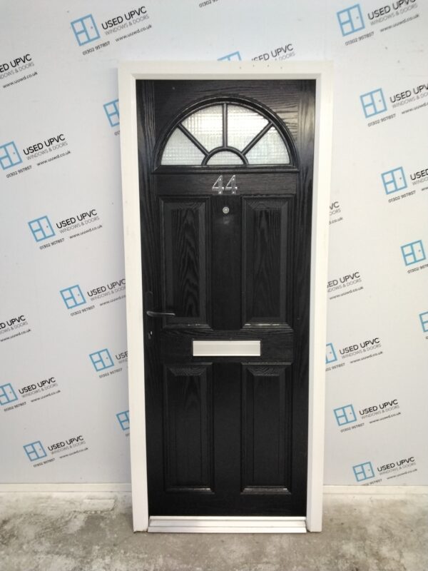 Used Black Composite Front Door 840mm x 1985mm 0241