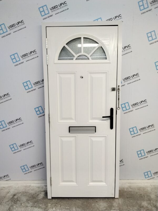 Used Black Composite Front Door 840mm x 1985mm 0241 - Image 2