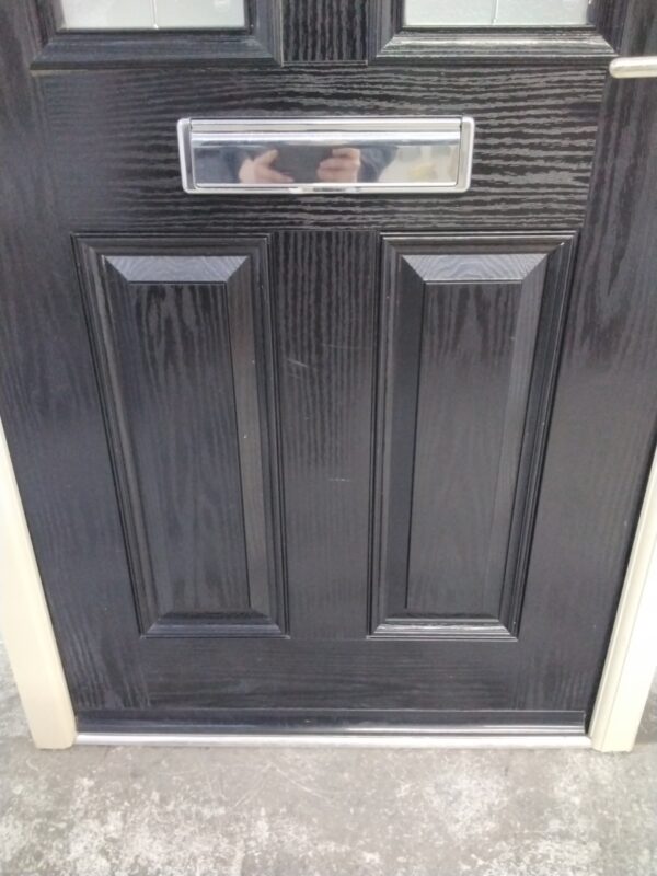 Used Black Composite Front Door 965mm x 2060mm 0085 - Image 6