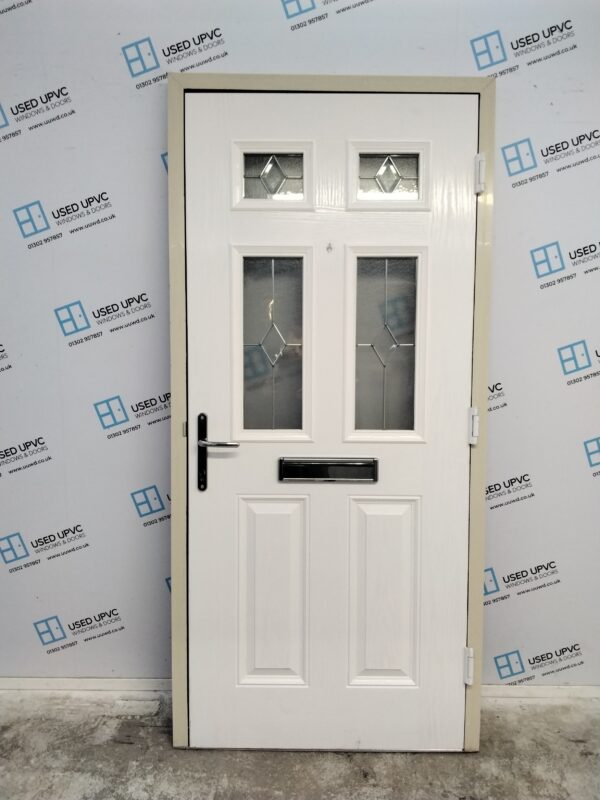 Used Black Composite Front Door 965mm x 2060mm 0085 - Image 2