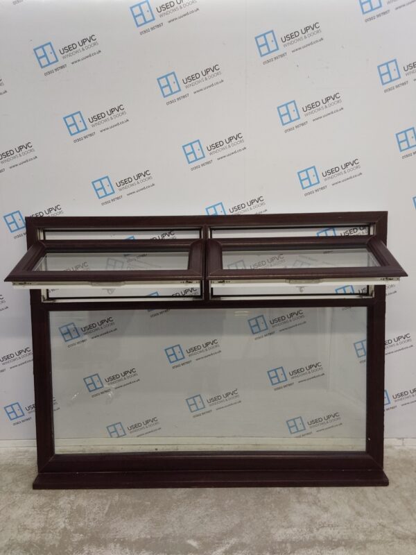 Used Rosewood Upvc Window 1815mm x 1370mm LW0025 - Image 3