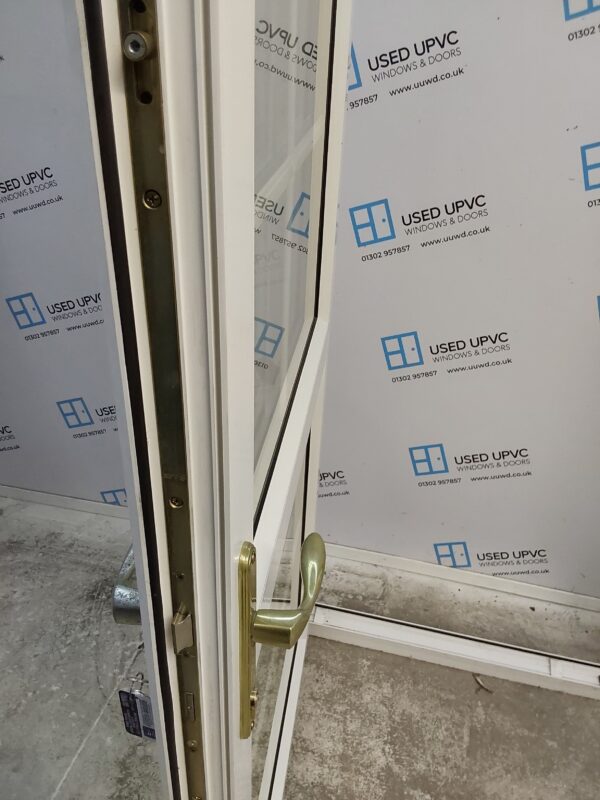 Used White Upvc French Doors 1775mm x 2055mm EA25 - Image 6