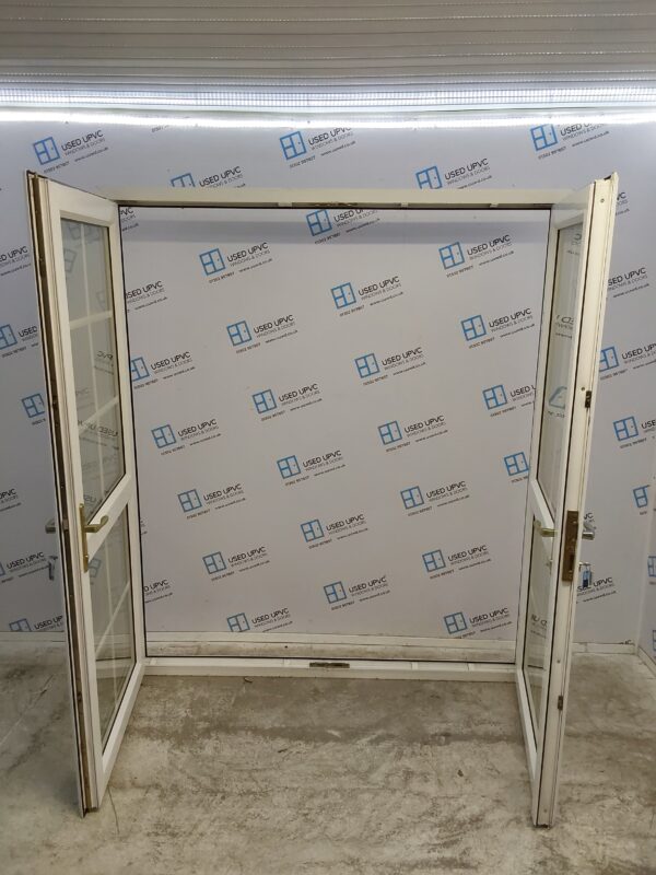 Used White Upvc French Doors 1775mm x 2055mm EA25 - Image 4