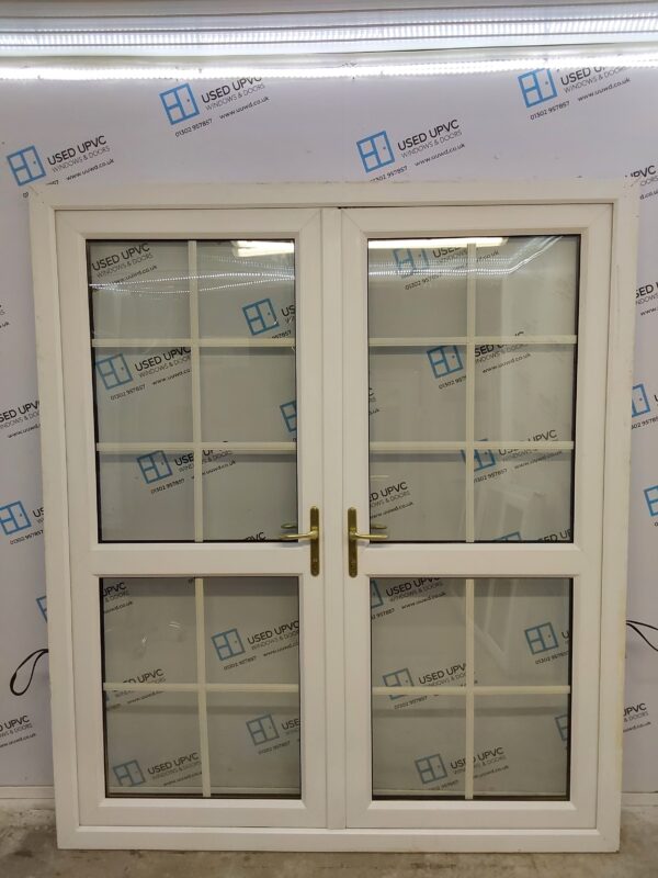 Used White Upvc French Doors 1775mm x 2055mm EA25 - Image 2