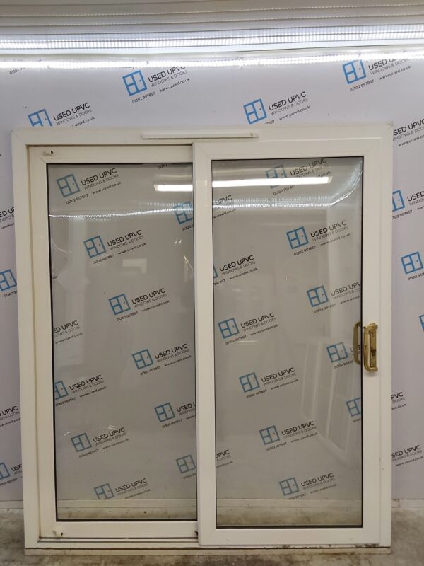 Used White Upvc Sliding Patio Doors 1800mm x 2095mm (reduce to 2075mm) EA26 - Image 2