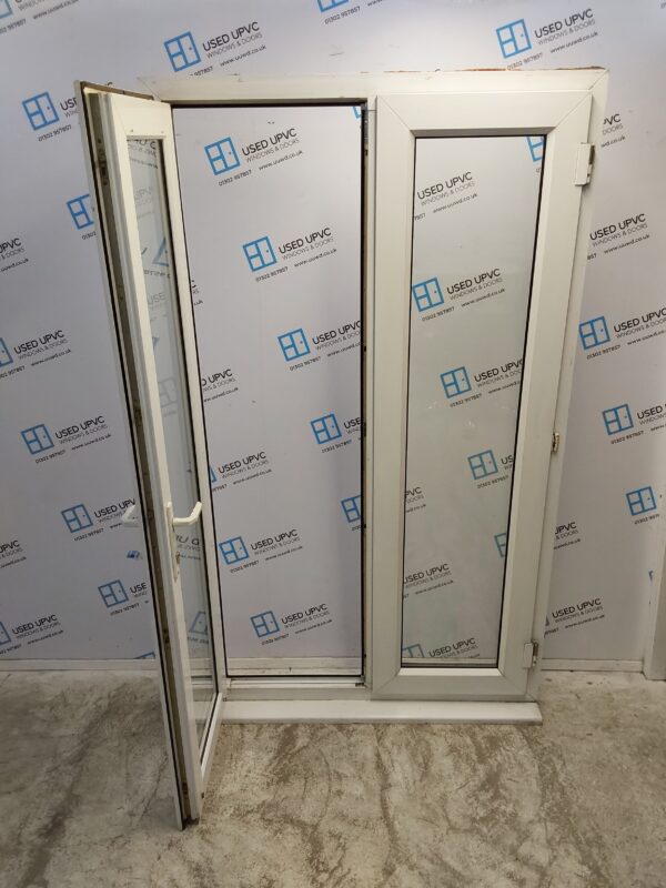 Used White Upvc French Doors 1190mm x 2050mm EA13 - Image 3