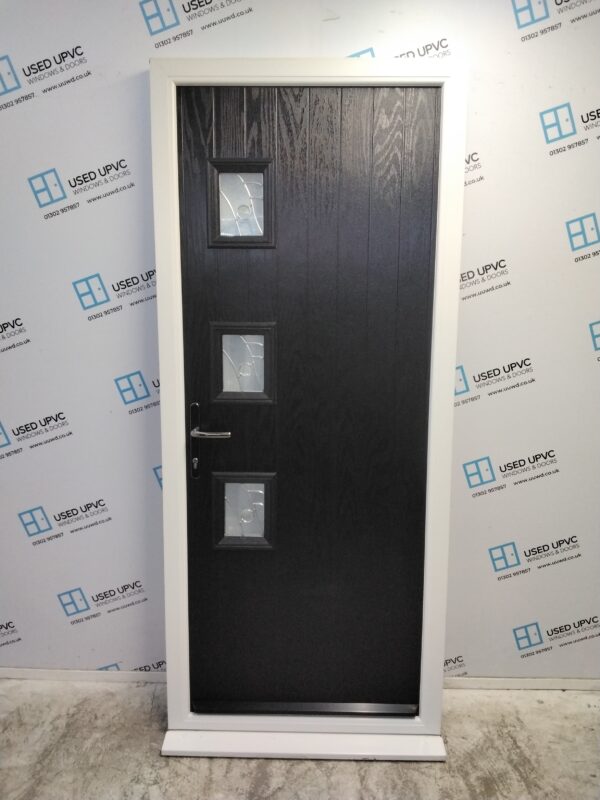 Brand New Ex Display Black Composite Door 890mm x 2090mm ND111