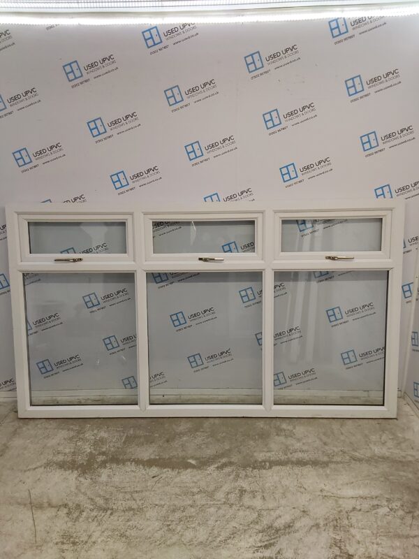 Used White Upvc Window 2430mm x 1380mm LW0063 - Image 2