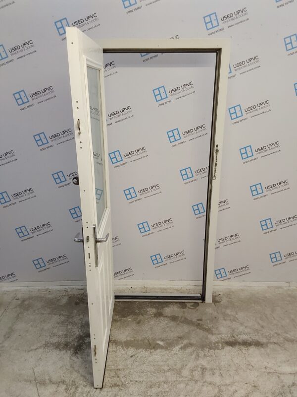 Used White Composite Back Door 920mm x 2000mm 0691 - Image 3