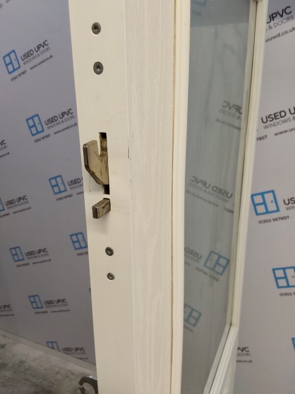 Used White Composite Back Door 920mm x 2000mm 0691 - Image 8