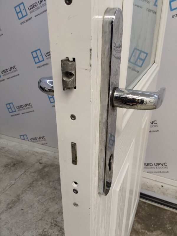 Used White Composite Back Door 920mm x 2000mm 0691 - Image 9