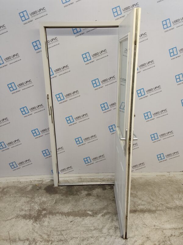 Used White Composite Back Door 910mm x 2015mm 0562 - Image 3