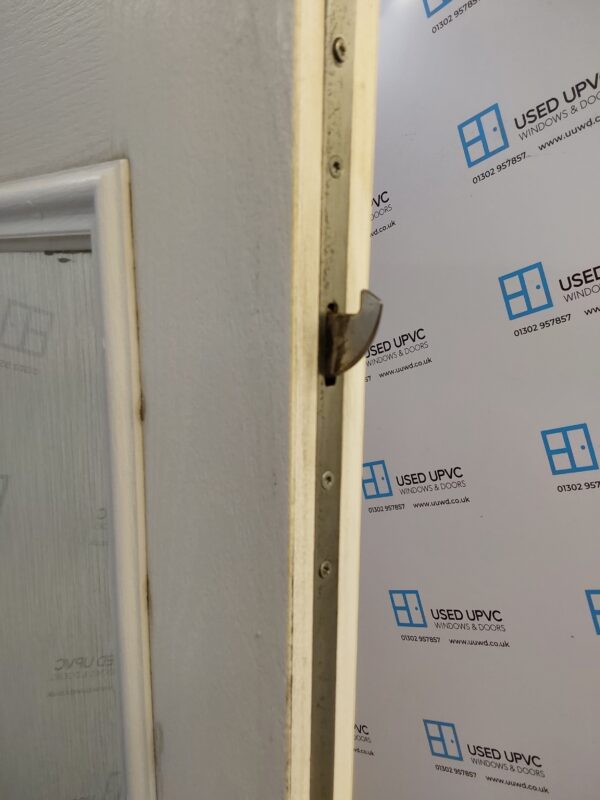 Used White Composite Back Door 910mm x 2015mm 0562 - Image 4