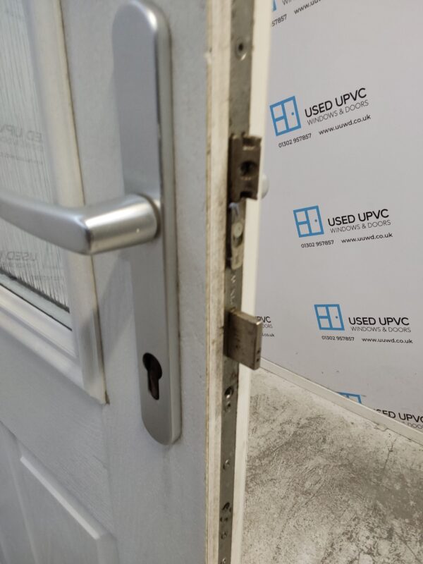 Used White Composite Back Door 910mm x 2015mm 0562 - Image 5