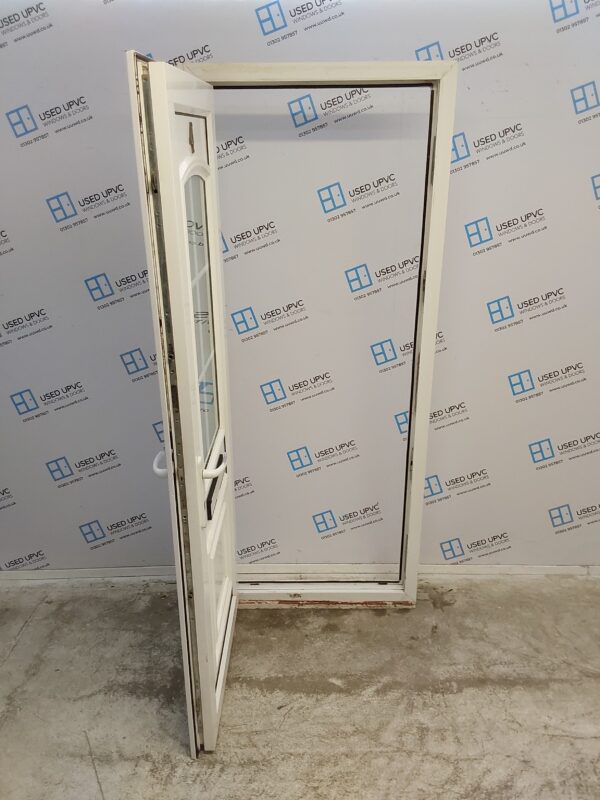 Used White Upvc Front Door 850mm x 2060mm (reduce to 830mm) 0779 - Image 3