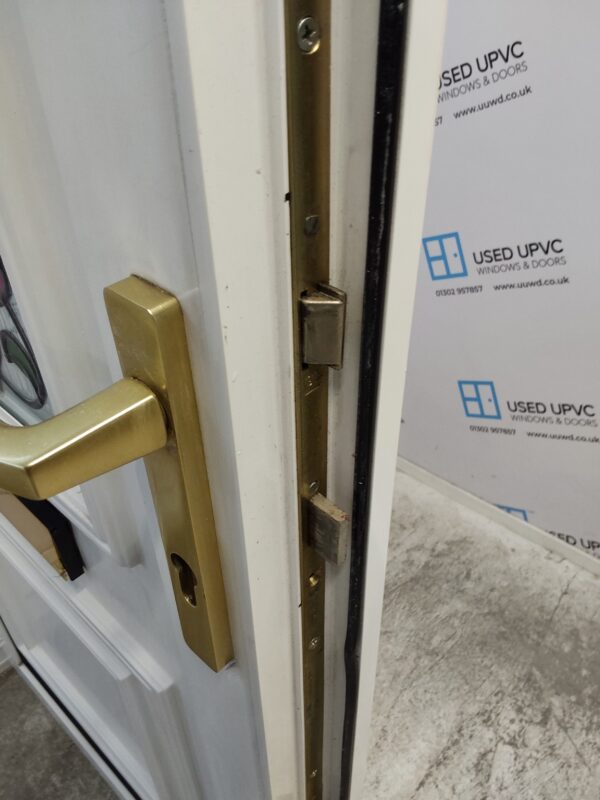 Used White Upvc Front Door 895mm x 2100mm (reduce to 880mm) 0785 - Image 6