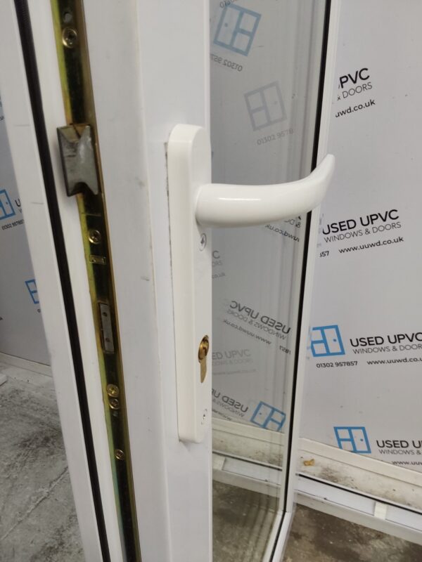 Used White Upvc French Doors 1500mm x 2055mm EA14 - Image 6