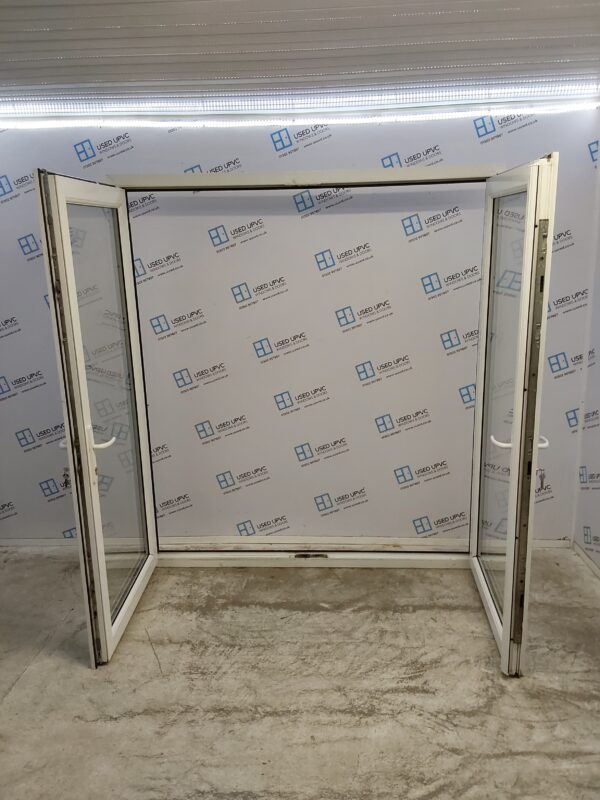 Used White Upvc French Doors 1880mm x 2080mm EA27 - Image 4