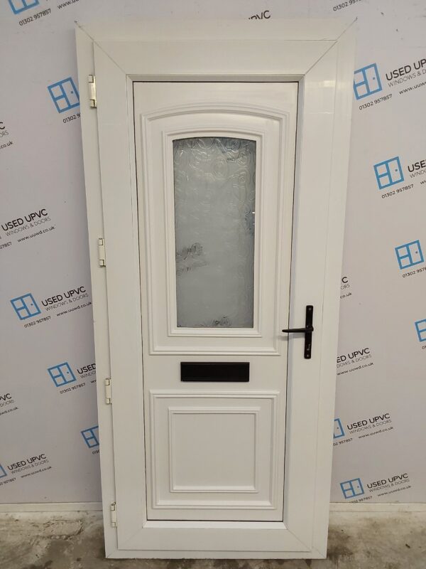 Used White Upvc Front Door 910mm x 2030mm 0579 - Image 2