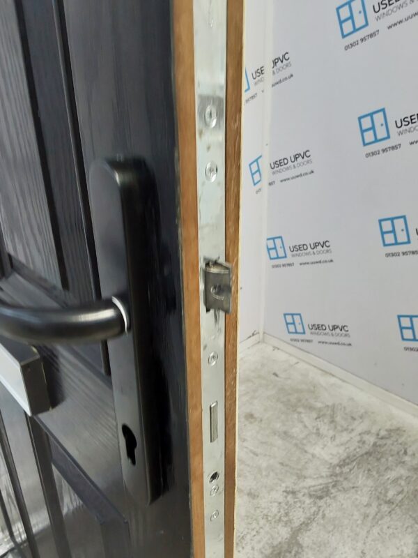 Used Black Composite Front Door 840mm x 1990mm 0526 - Image 8