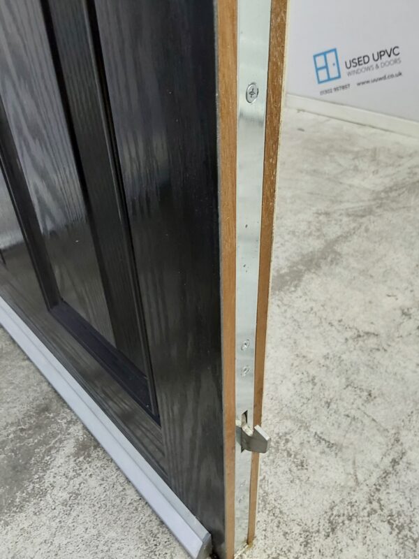 Used Black Composite Front Door 840mm x 1990mm 0526 - Image 9