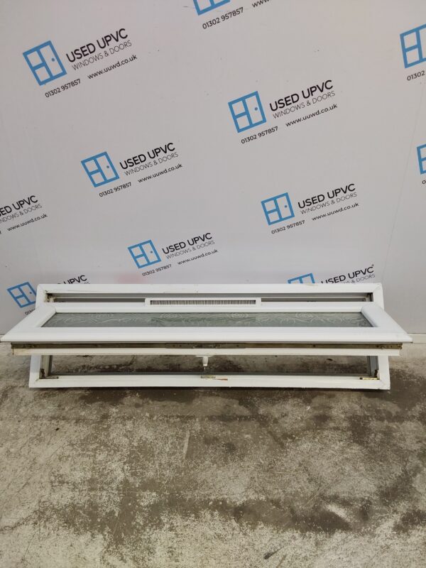 Used White Upvc Window 1230mm x 365mm W0284 - Image 3
