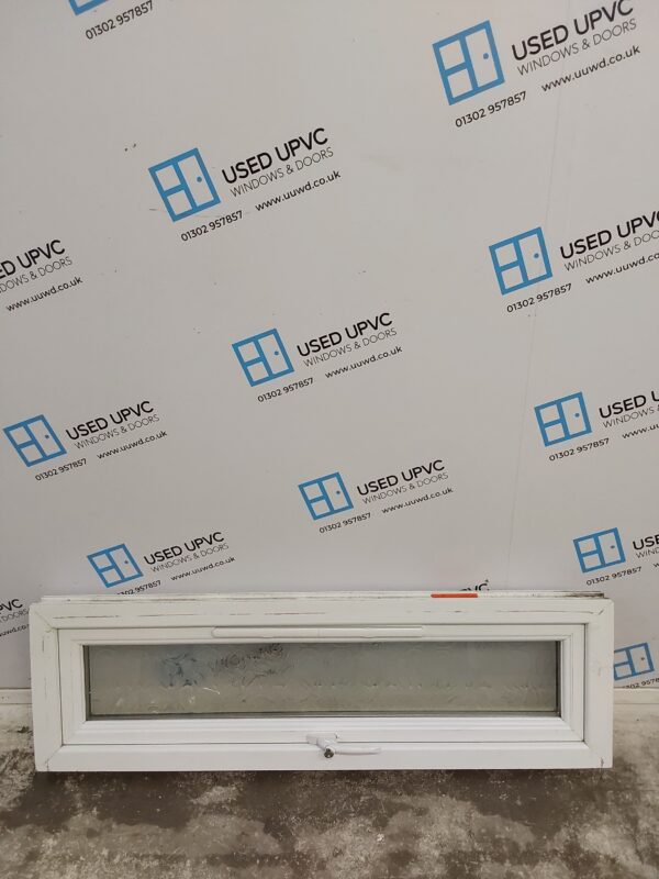Used White Upvc Window 1230mm x 365mm W0284 - Image 2
