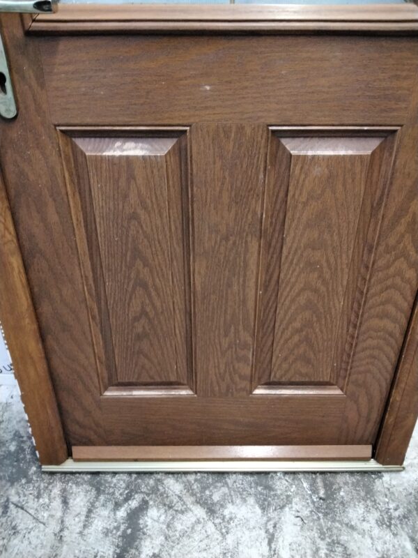 Used Oak Composite Door 890mm x 2065mm 0431 - Image 7