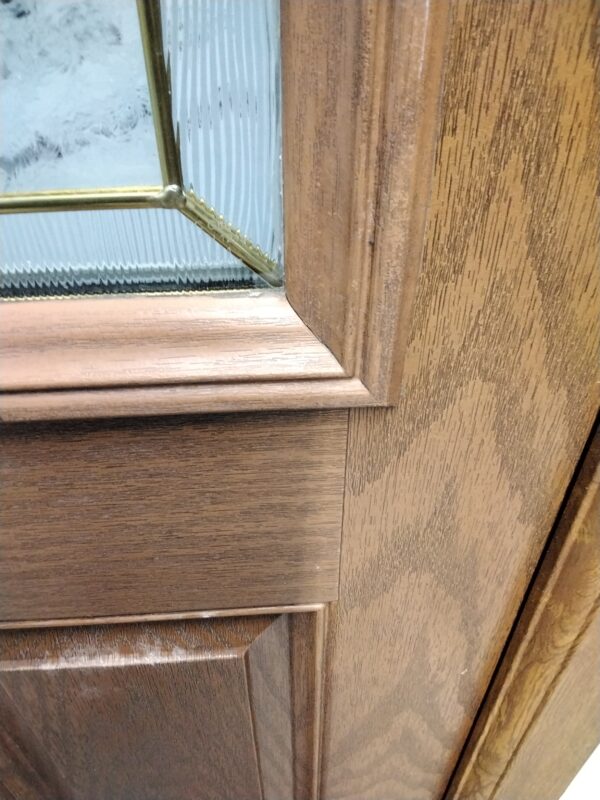 Used Oak Composite Door 890mm x 2065mm 0431 - Image 9