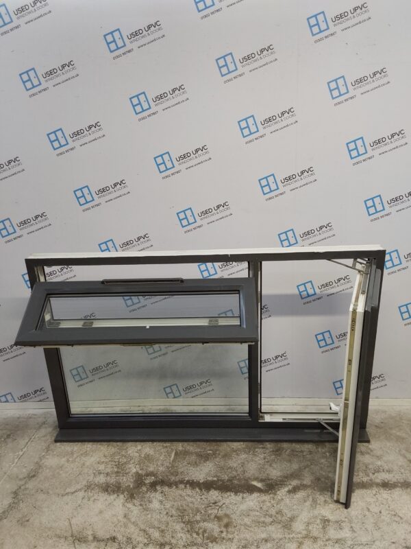 Used Slate Grey/White Upvc Window 1720mm x 1065mm C5030 - Image 3