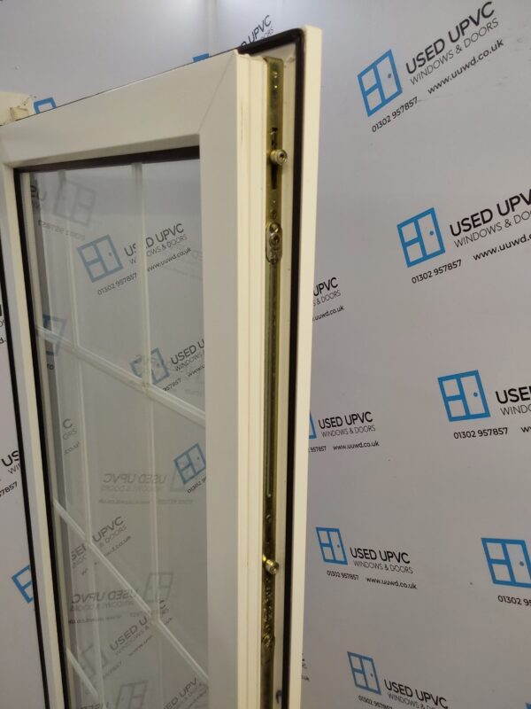 Used White Upvc Full Glass Door And Side Panel 1465mm x 1990mm DS027 - Image 6