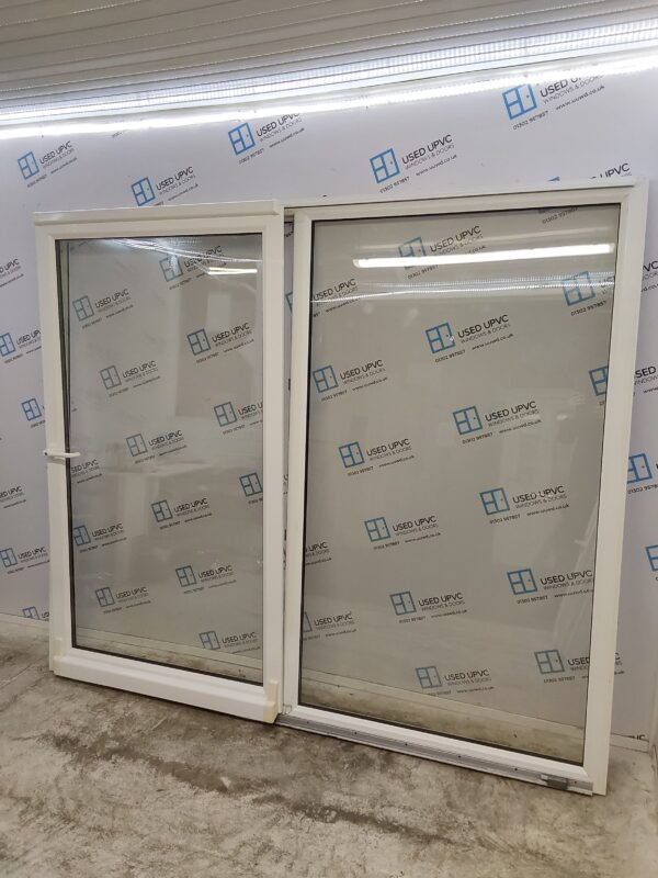 Used White Upvc Sliding Patio Doors 2390mm x 2060mm EA26 - Image 3