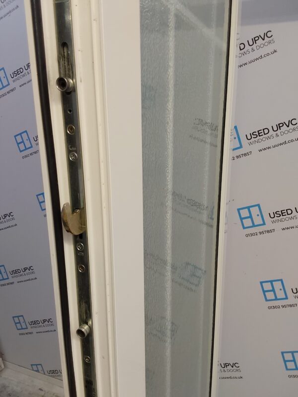 Used White Upvc Full Glass Back Door 895mm x 2055mm (reduce to 875mm) 0785 - Image 5