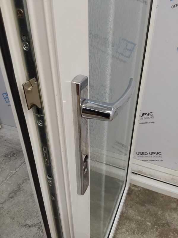 Used White Upvc Full Glass Back Door 895mm x 2055mm (reduce to 875mm) 0785 - Image 6