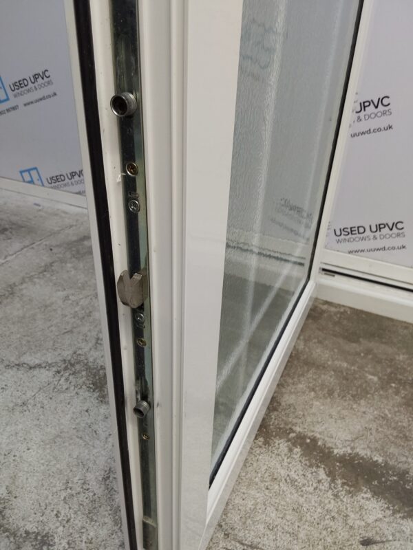 Used White Upvc Full Glass Back Door 895mm x 2055mm (reduce to 875mm) 0785 - Image 7