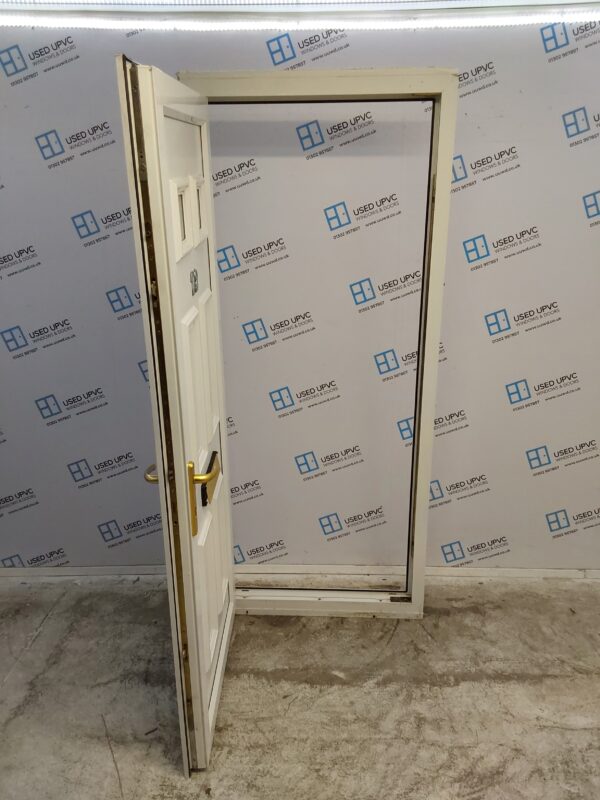 Used White Upvc Front Door 890mm x 2110mm (reduce to 2090mm) 0040 - Image 3