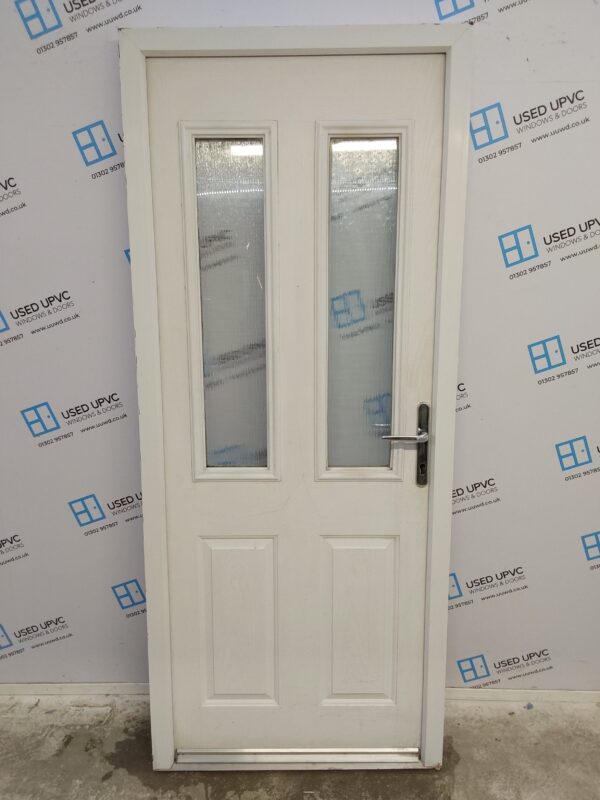 Used White Composite Door 875mm x 2075mm 0078