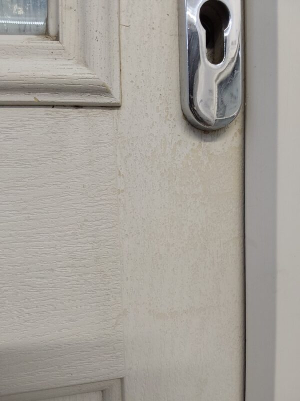 Used White Composite Door 875mm x 2075mm 0078 - Image 5