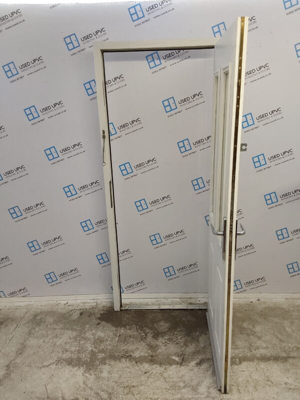 Used White Composite Door 875mm x 2075mm 0078 - Image 3
