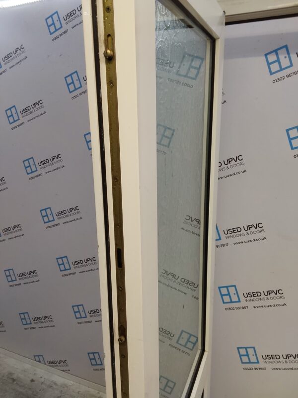 Used White Upvc Back Door 905mm x 2125mm (reduce to 865mm) 0043 - Image 6