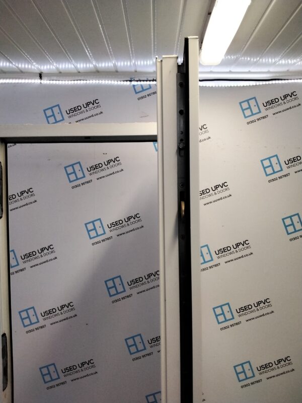 Used White Upvc Front Door 900mm x 2080mm (Reduce To 885mm x 2080mm) 0216 - Image 4