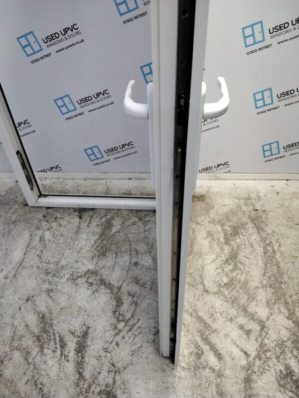 Used White Upvc Front Door 900mm x 2080mm (Reduce To 885mm x 2080mm) 0216 - Image 5