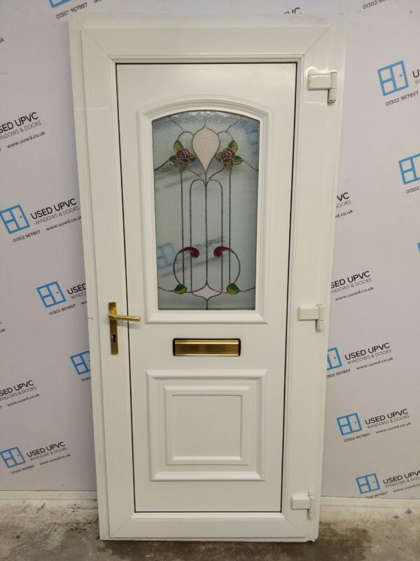 Used White Upvc Front Door 925mm x 2030 (reduce to 910mm) 0080 - Image 2