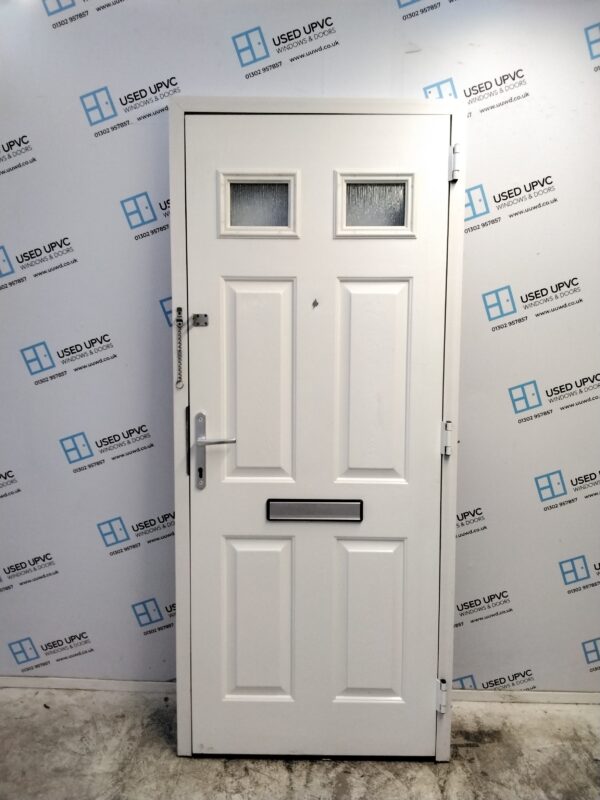 Used White Composite Front Door 885mm x 2065mm 0219 - Image 2