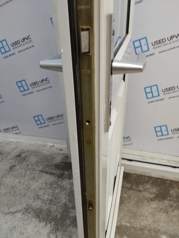 Used White Upvc Door And Side Panel 1225mm x 2070mm DS0028 - Image 8