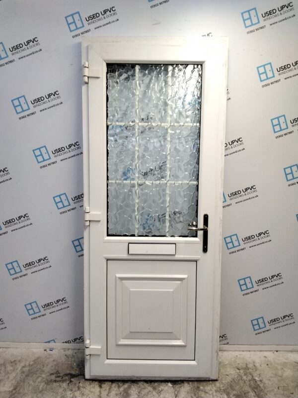 Used White Upvc Front Door 860mm x 2130mm 0241 - Image 2