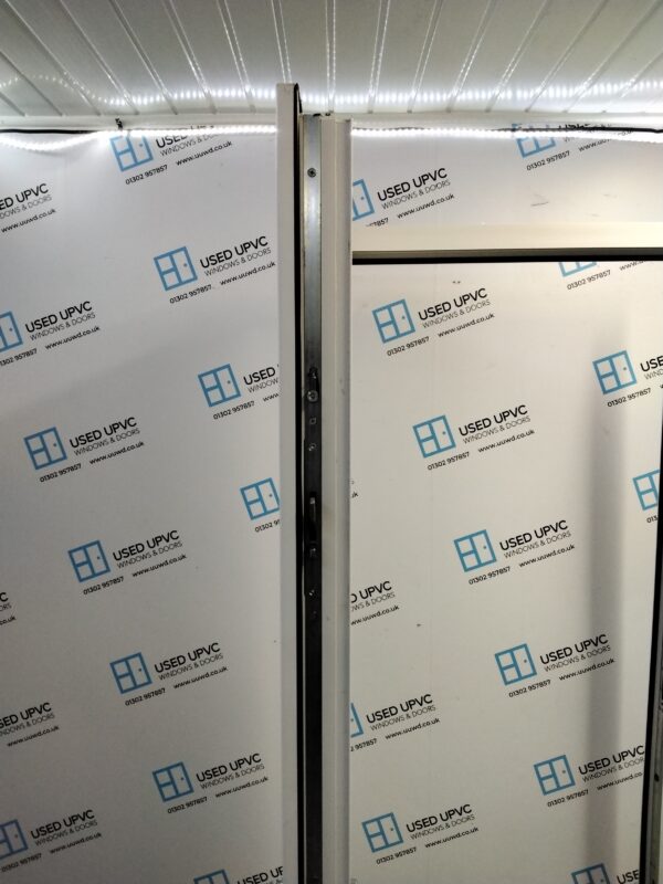 Used White Upvc Front Door 890mm x 2060mm (Reduce To 875mm x 2060mm) 0261 - Image 4