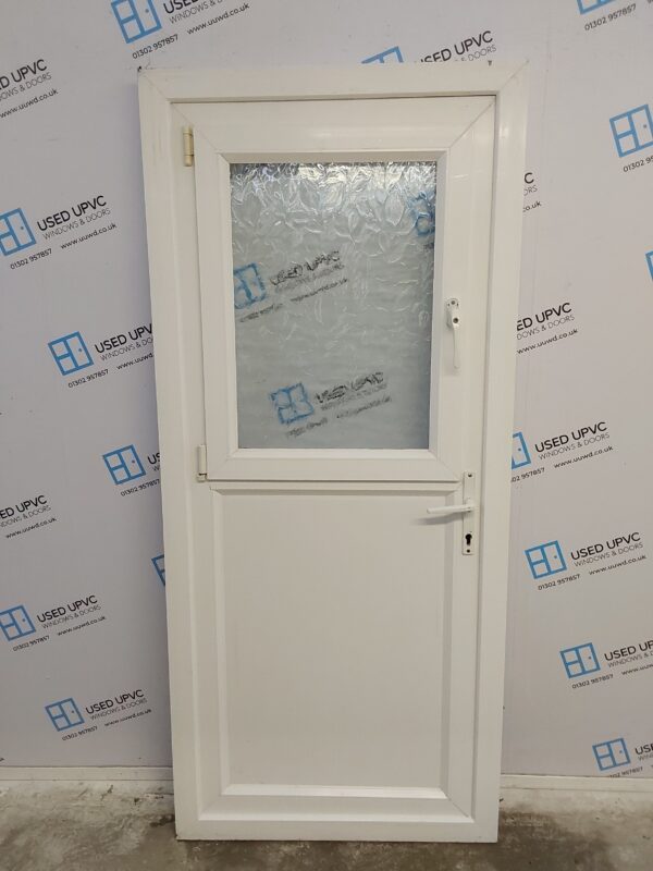 Used White Upvc Stable Back Door (outwards opening) 885mm x 1985mm 0150 - Image 2